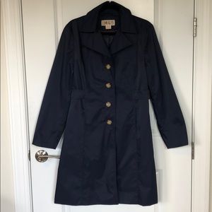 MICHAEL KORS, Women’s size Large Navy Raincoat.
